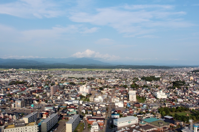 秋田市の市街地