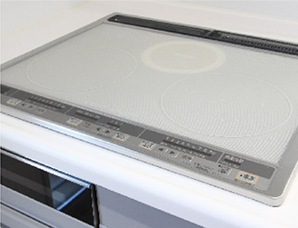 キッチンのIHクッキングヒーター