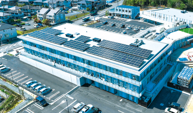 大和リース株式会社 福祉施設に設置された太陽光発電