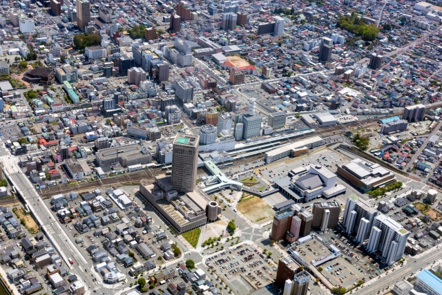 山形市上空
